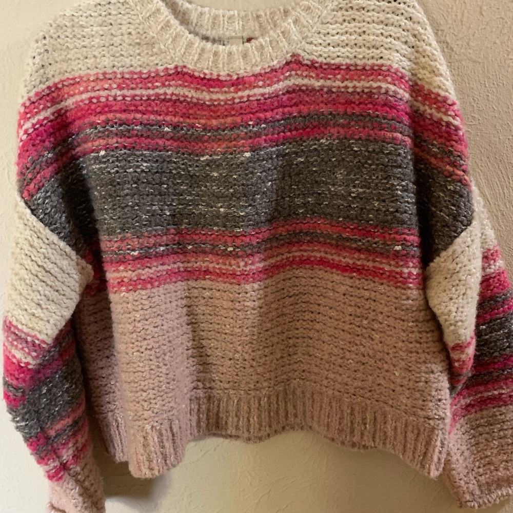 Cozy Multicolor Striped Women's Sweater
